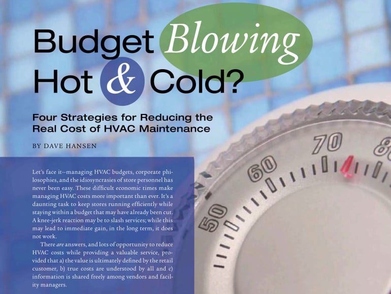 Strategies for Reducing HVAC Cost